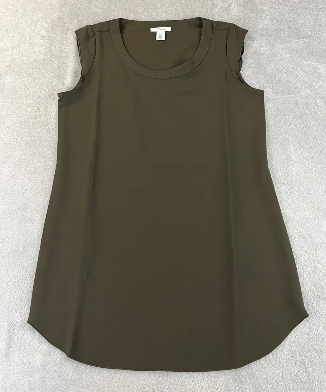 Daily Ritual womens brown sleveless blouse size 2