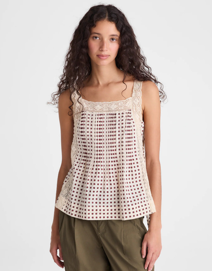Madewell Women’s The Sophie Top, Vintage Ivory (NEW WT)