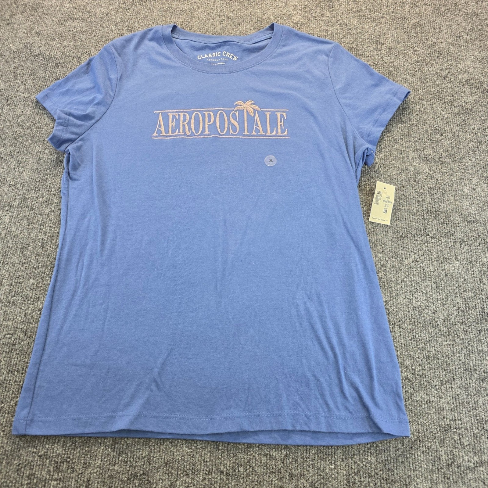 Aeropostale Classic Crew Neck T Shirt XL Blue Graphic Casual Streetwear Comfort