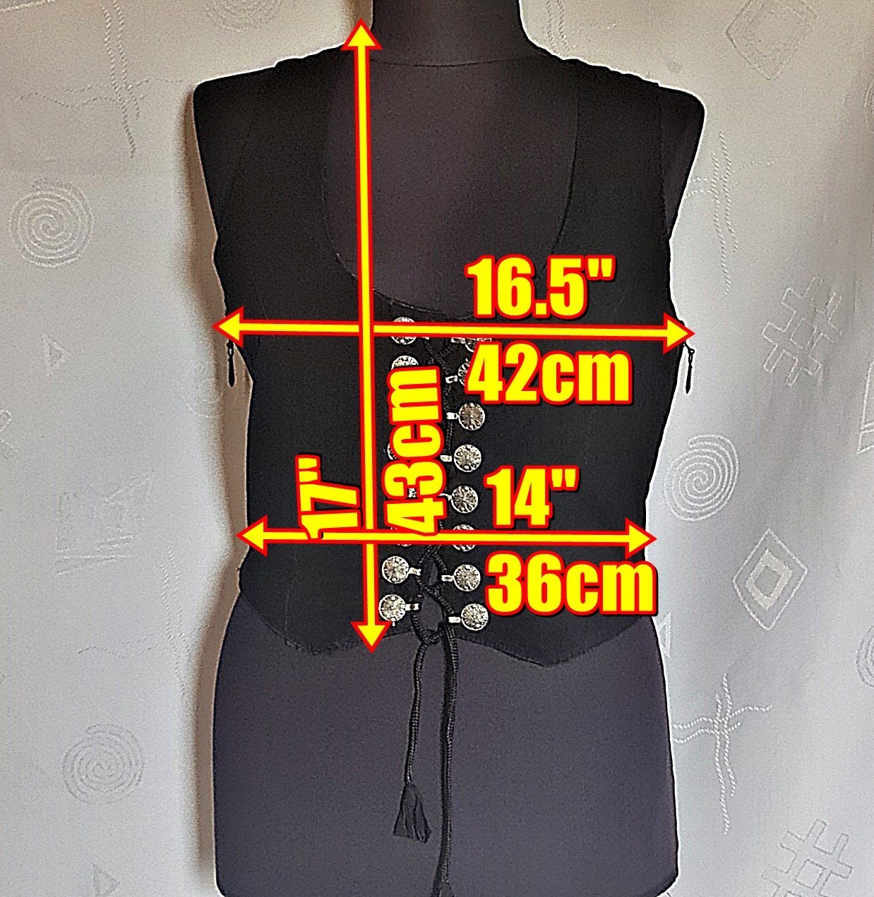 BLOUSE VINTAGE TRACHTEN DIRNDL OKTOBERFEST LEATHER WOMENS BLACK TOP US 10 EU 38