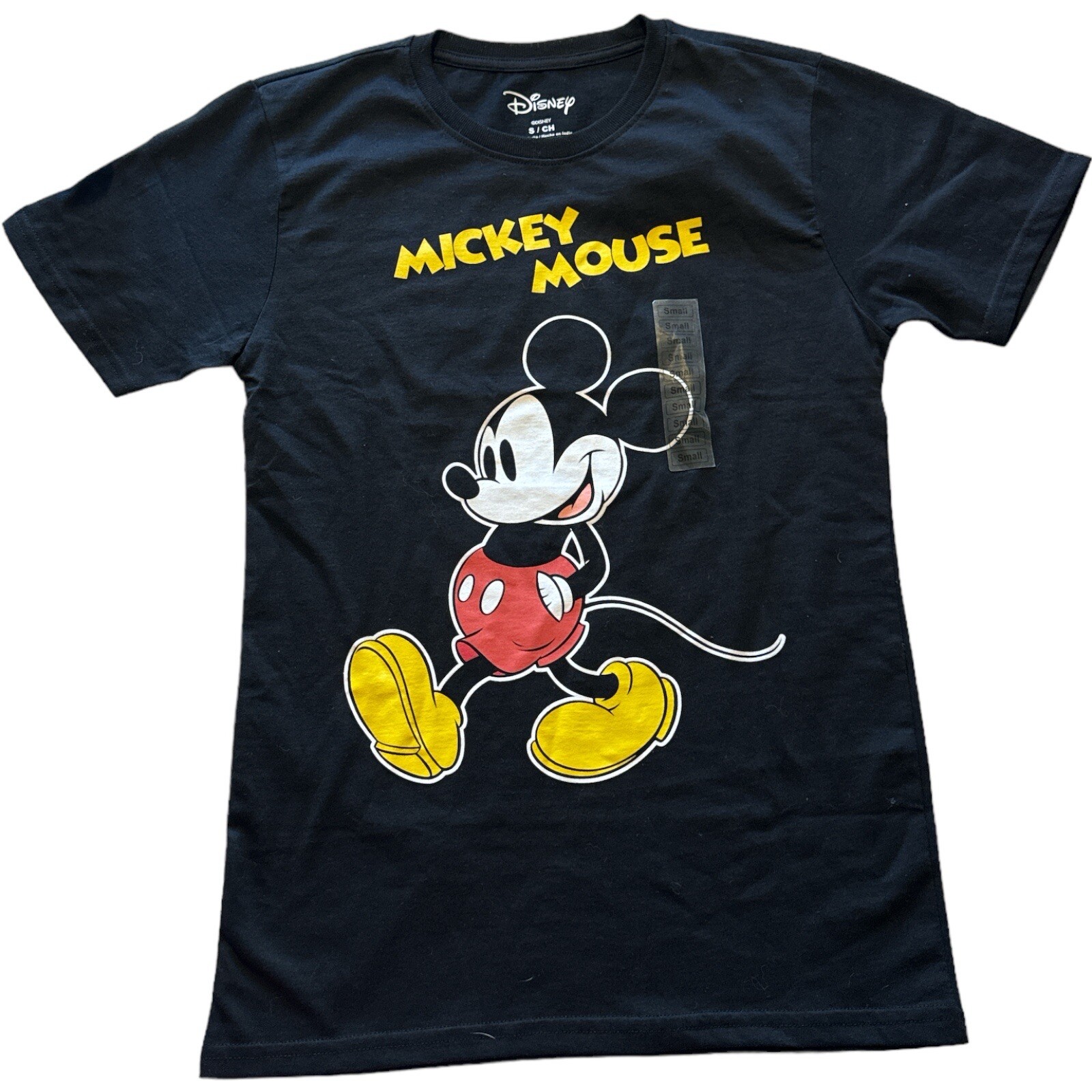 Disney Mickey Mouse Women T-Shirt Black Small new