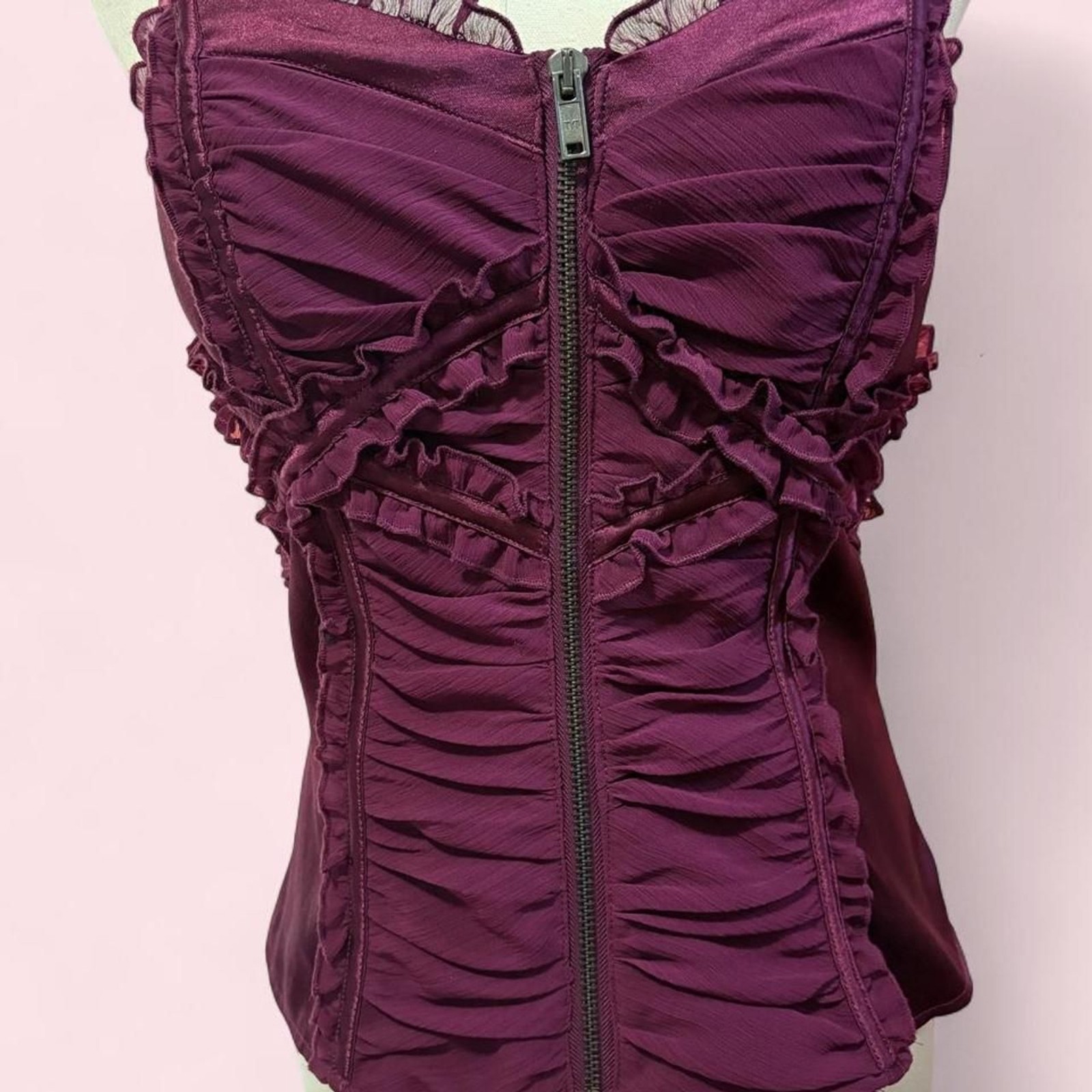 Bebe Women’s Purple and Burgundy Corset