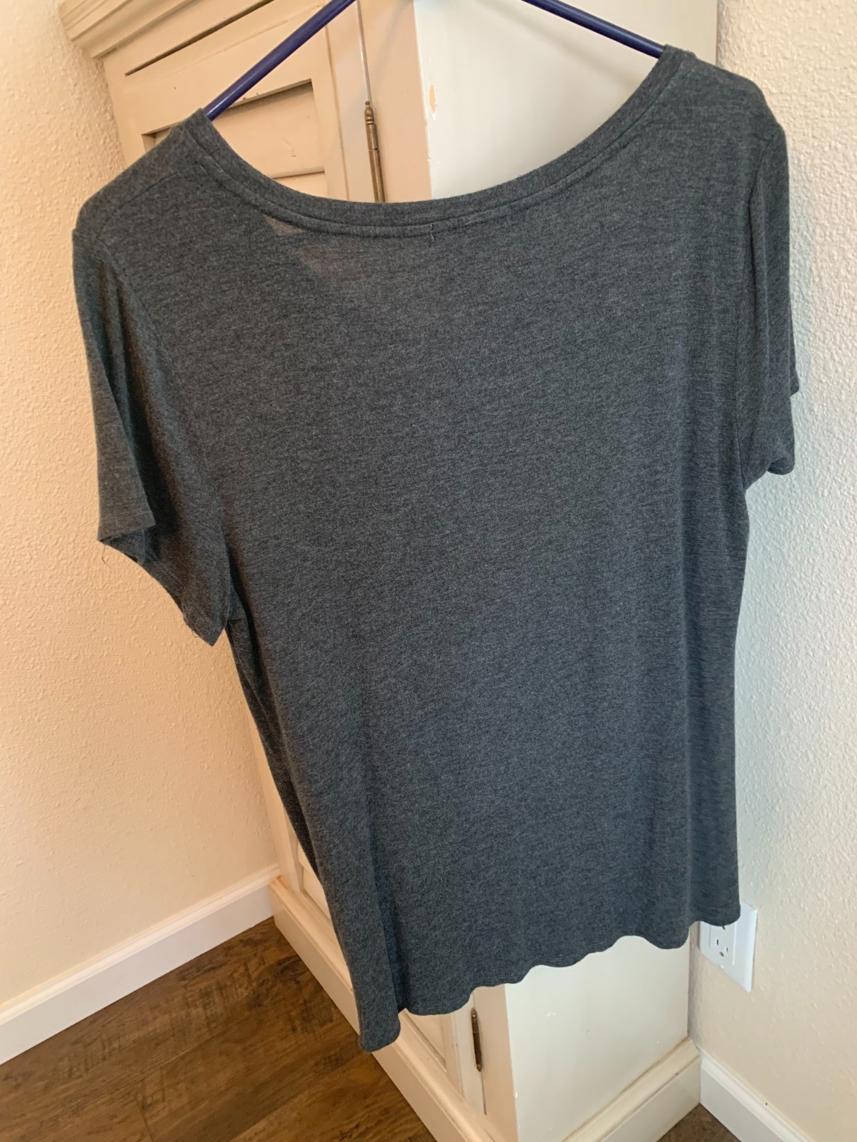 Dark heather gray Nine Britton Levie Knot knit T-shirt