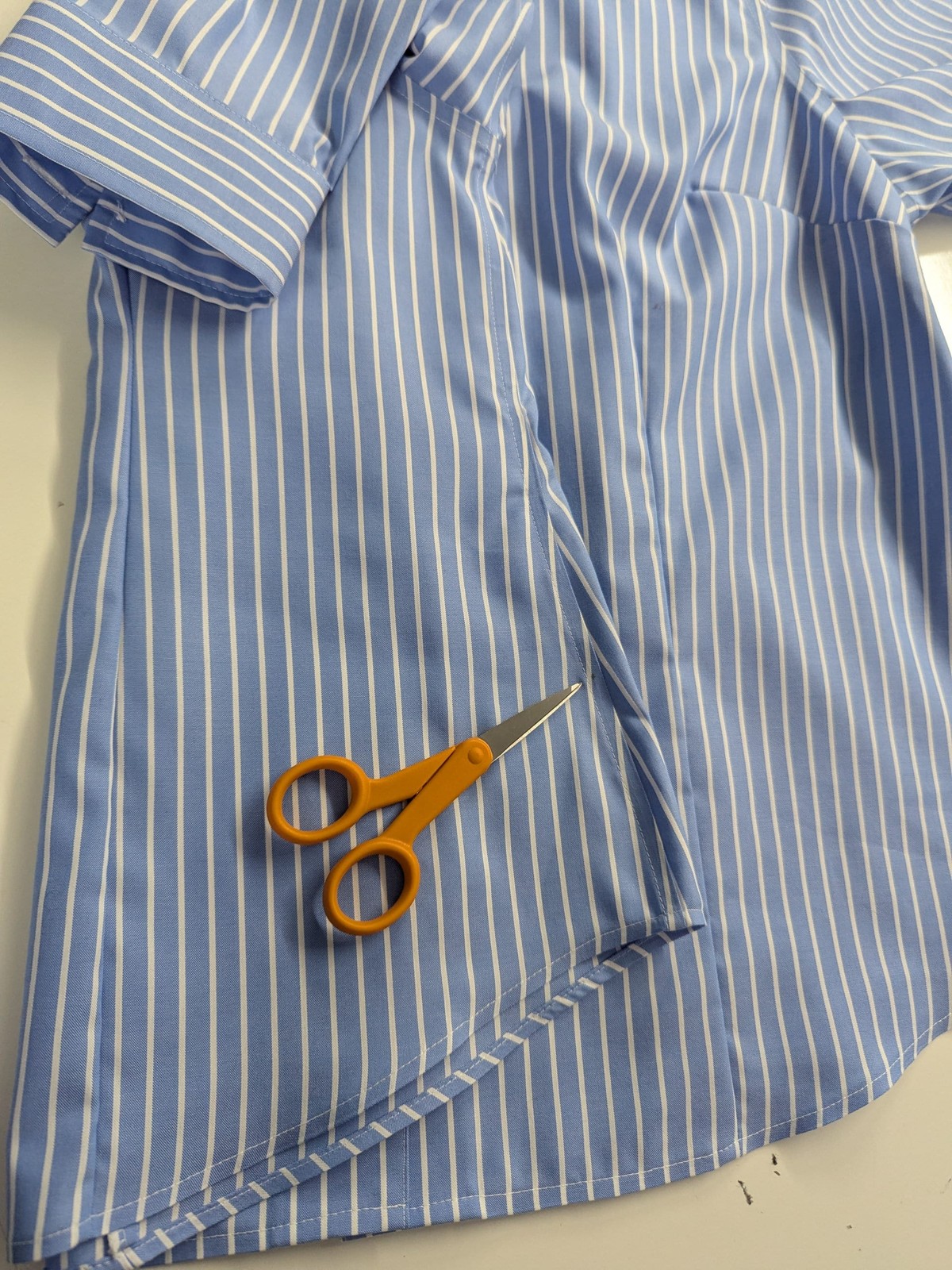 Jones New York Signature Womens 1X Non-Iron Button-Up Shirt Blue Flaw