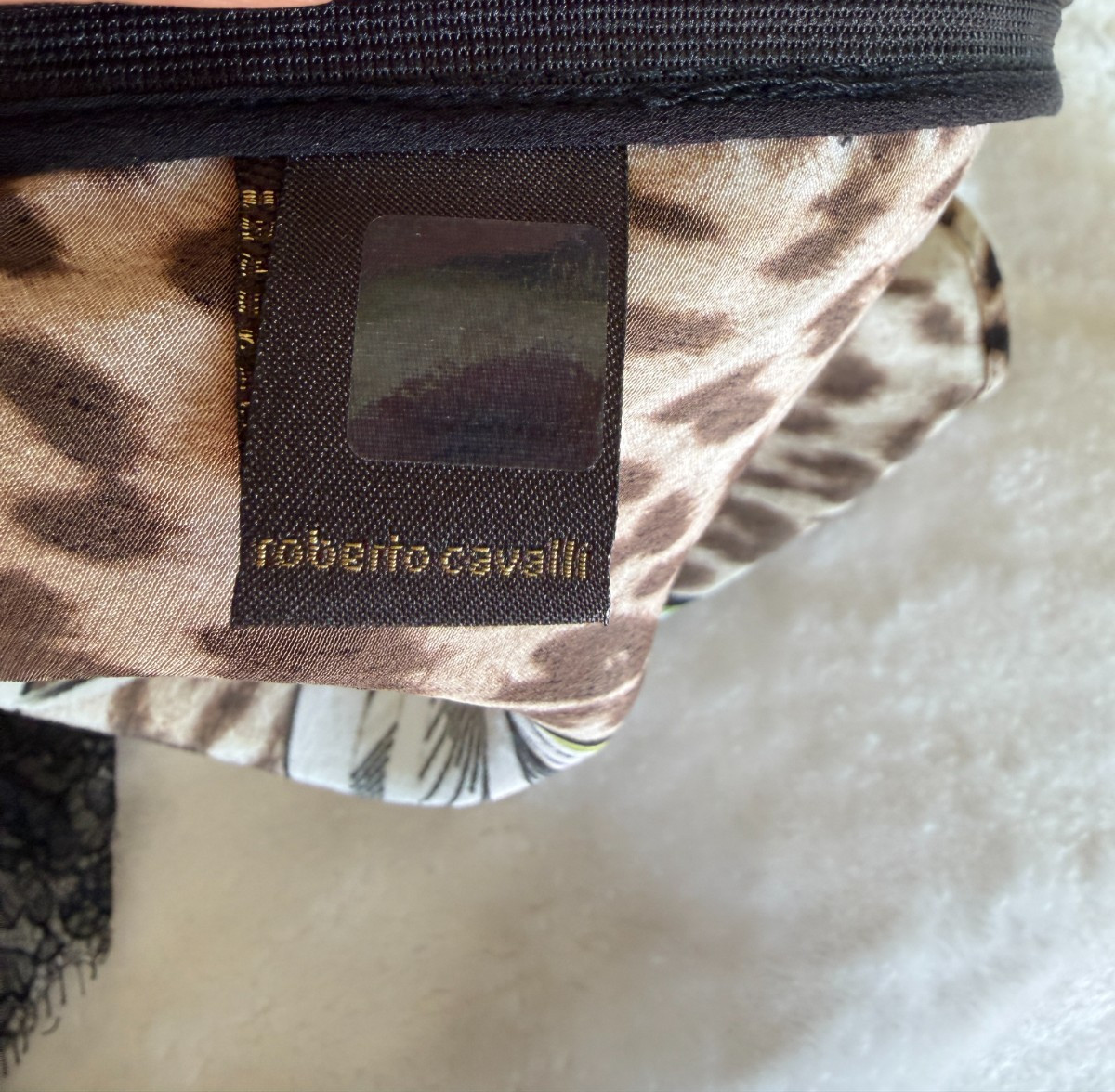 Roberto Cavalli Silk Leopard Print Lace Camisole Top Size IT 42 US 6 Y2K Italy