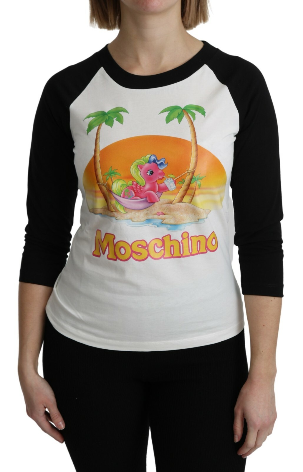 MOSCHINO COUTURE Cotton T-shirt My Little Pony Top IT42 / US8 / M RRP $260