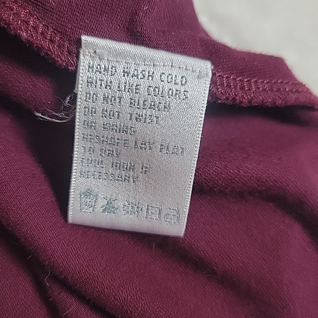 August Silk Options XL Women’s Top Knit Burgandy High Waist 3/4 Balloon Sleeves