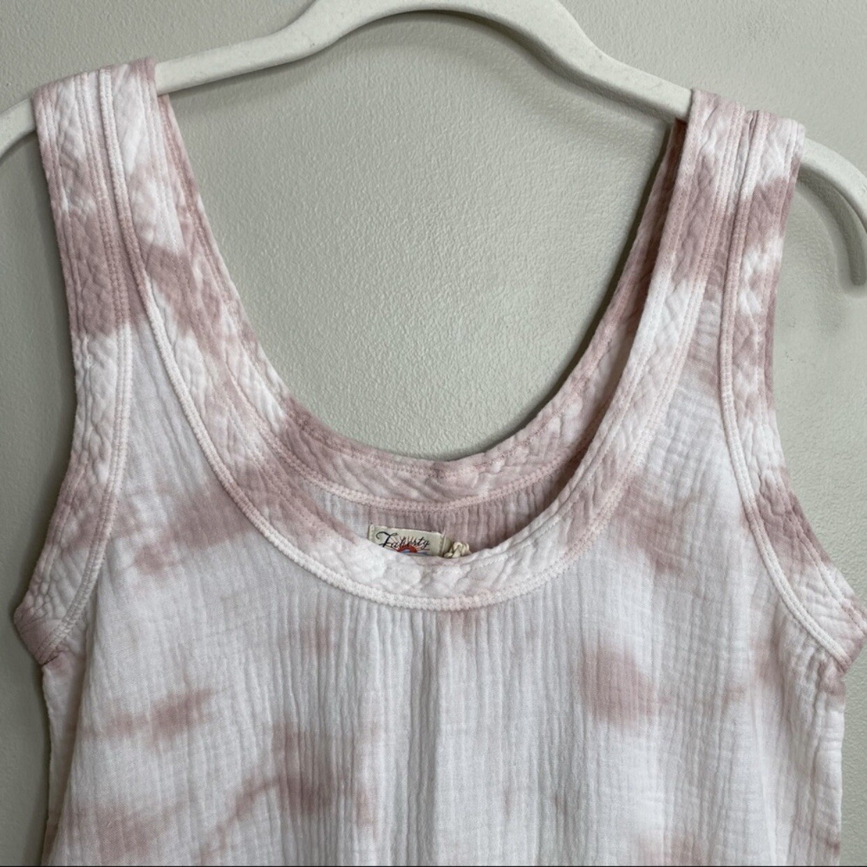 NWT Faherty Brand Ventura Tie Dye Dream Cotton Gauze Topanga Tank Top