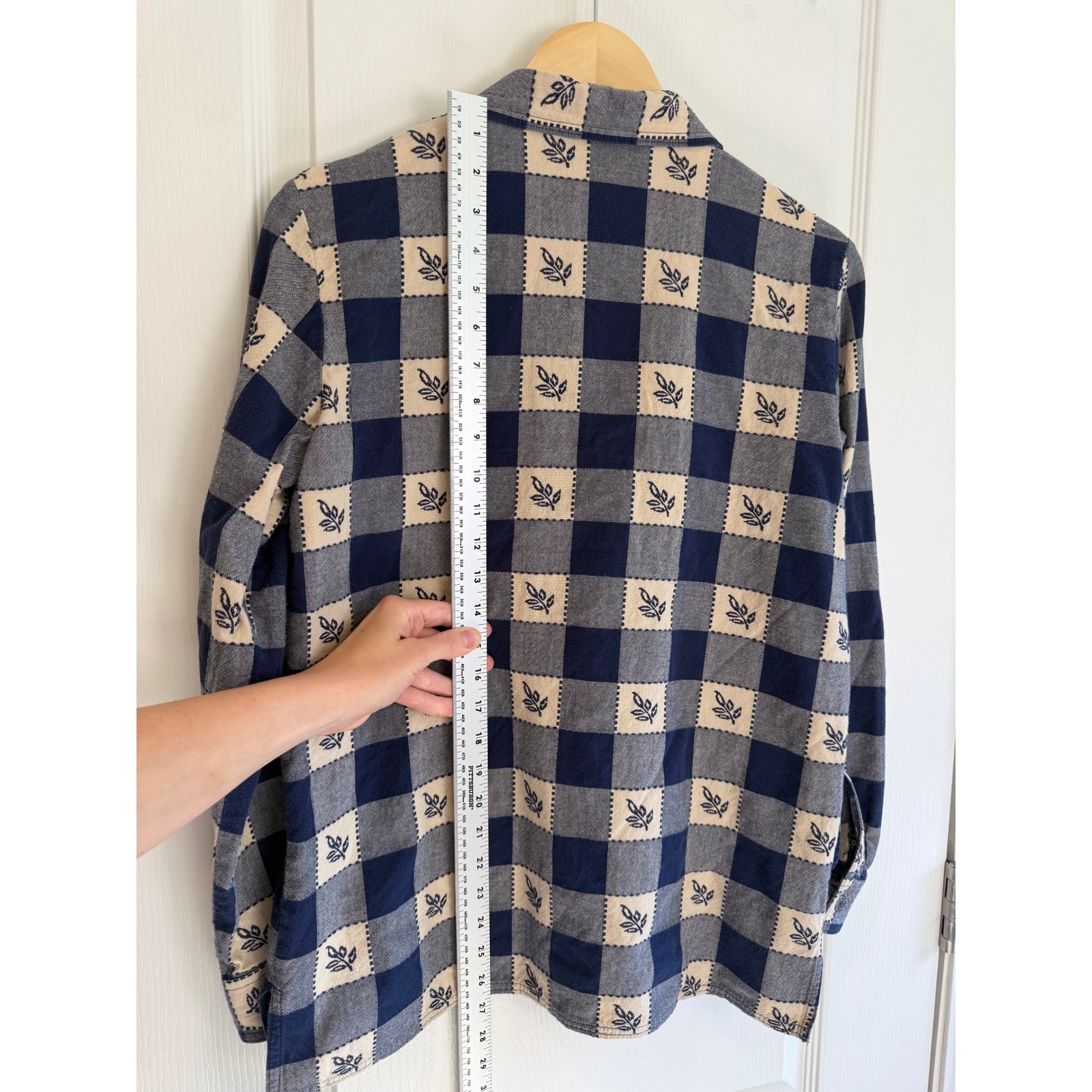 Blair Plaid Button Front Shirt Women’s Small 100% Cotton Cottagecore Vintage