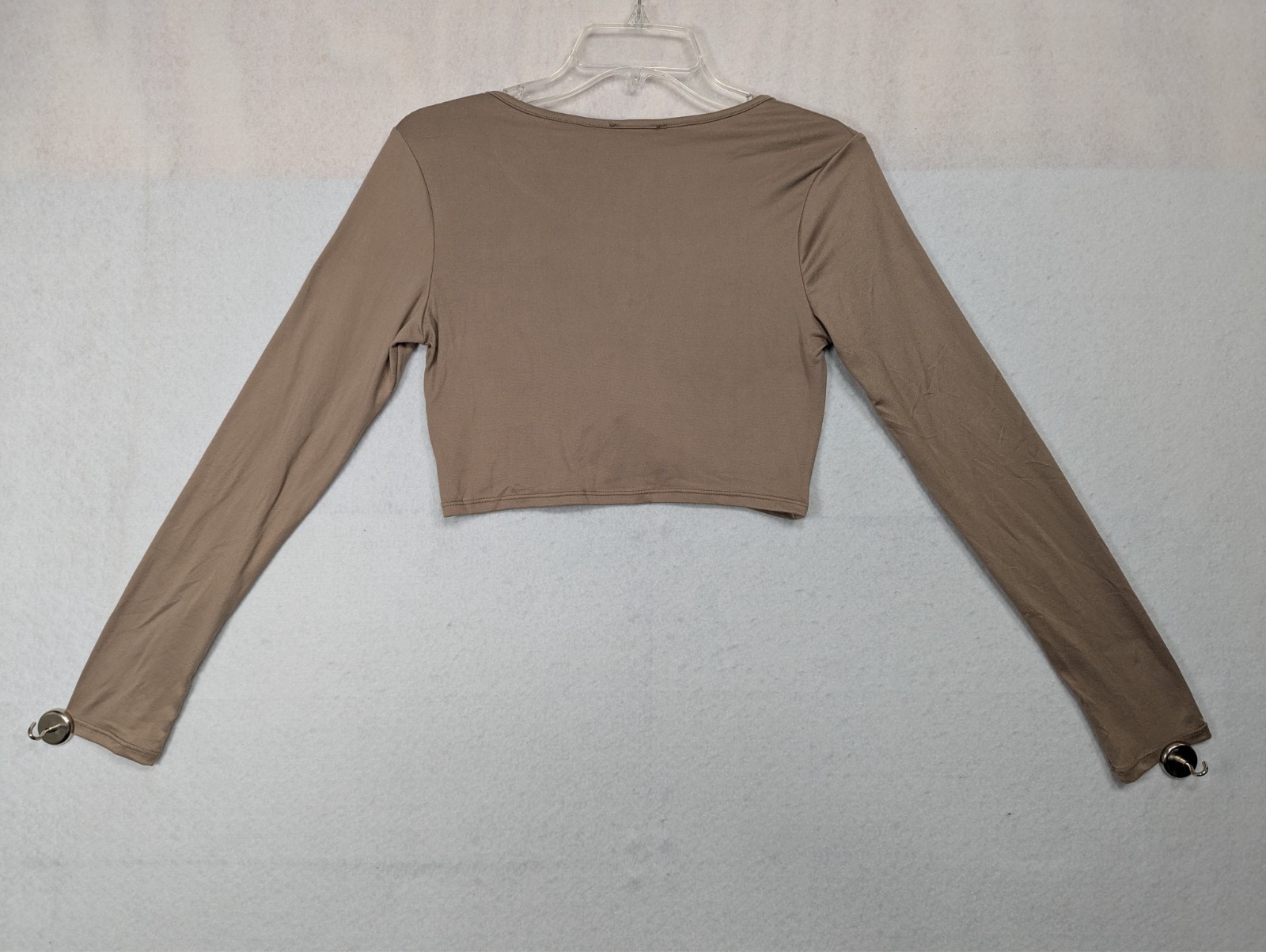 Los Angeles – Timing – Brown Long Sleeve Crop Top Blouse – Size L
