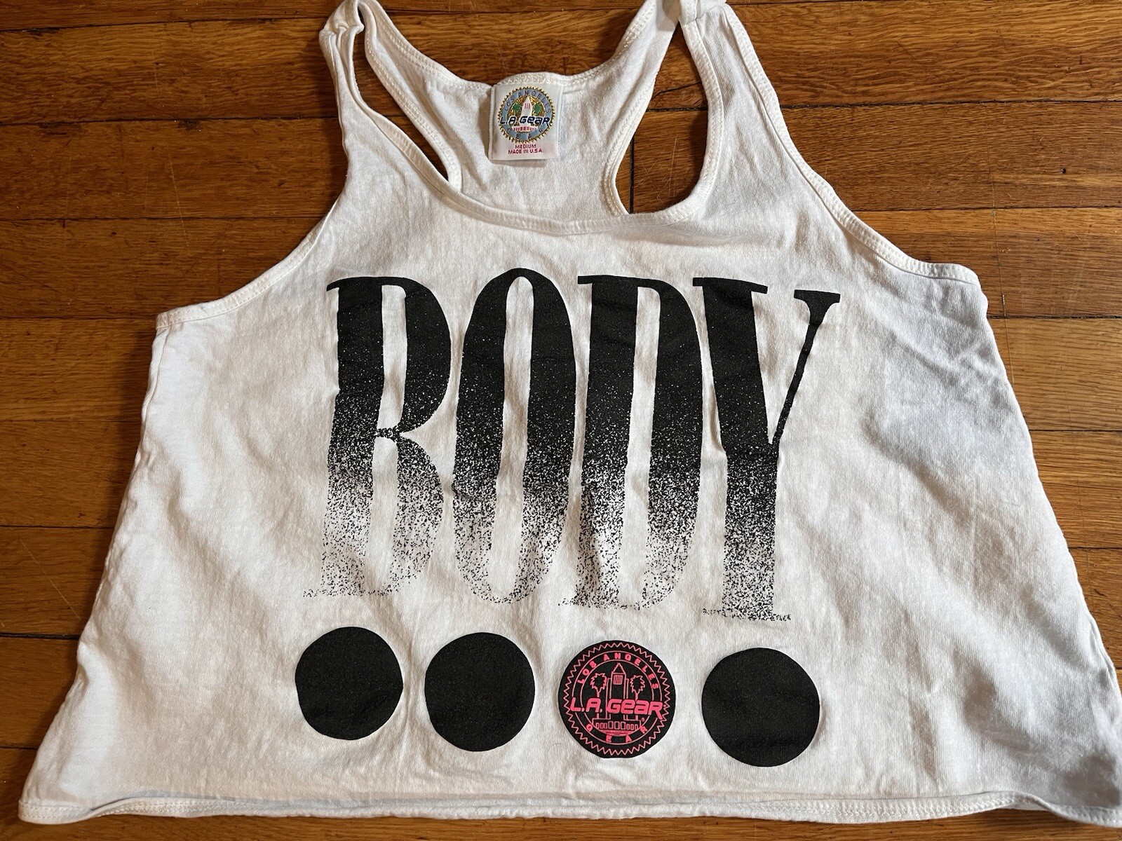 VINTAGE LA Gear Body Tank Top Women’s Medium White 90s