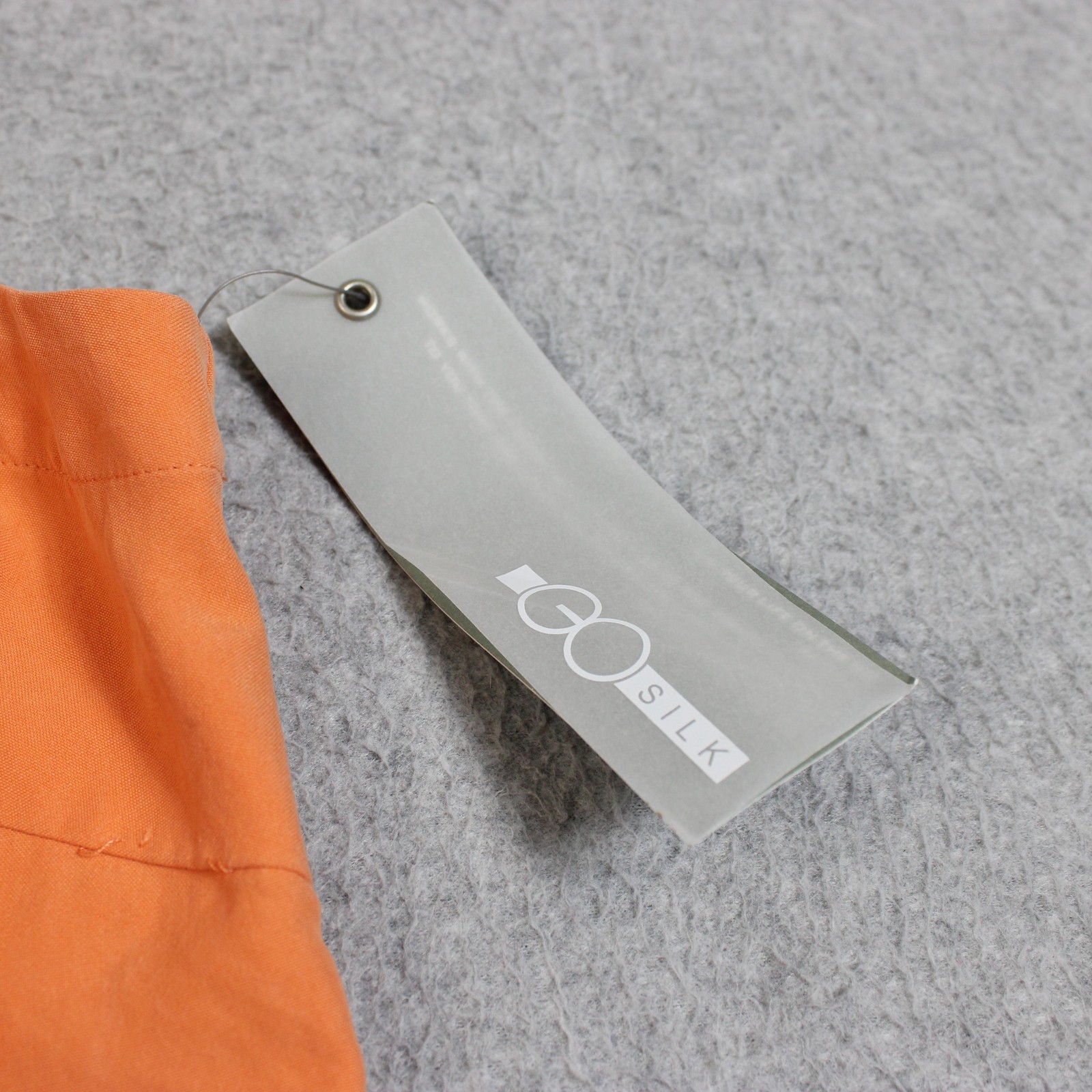 Go Silk Tank Top Women 1X Orange Scoop Neck Side Slit Basic Layering Lagenlook