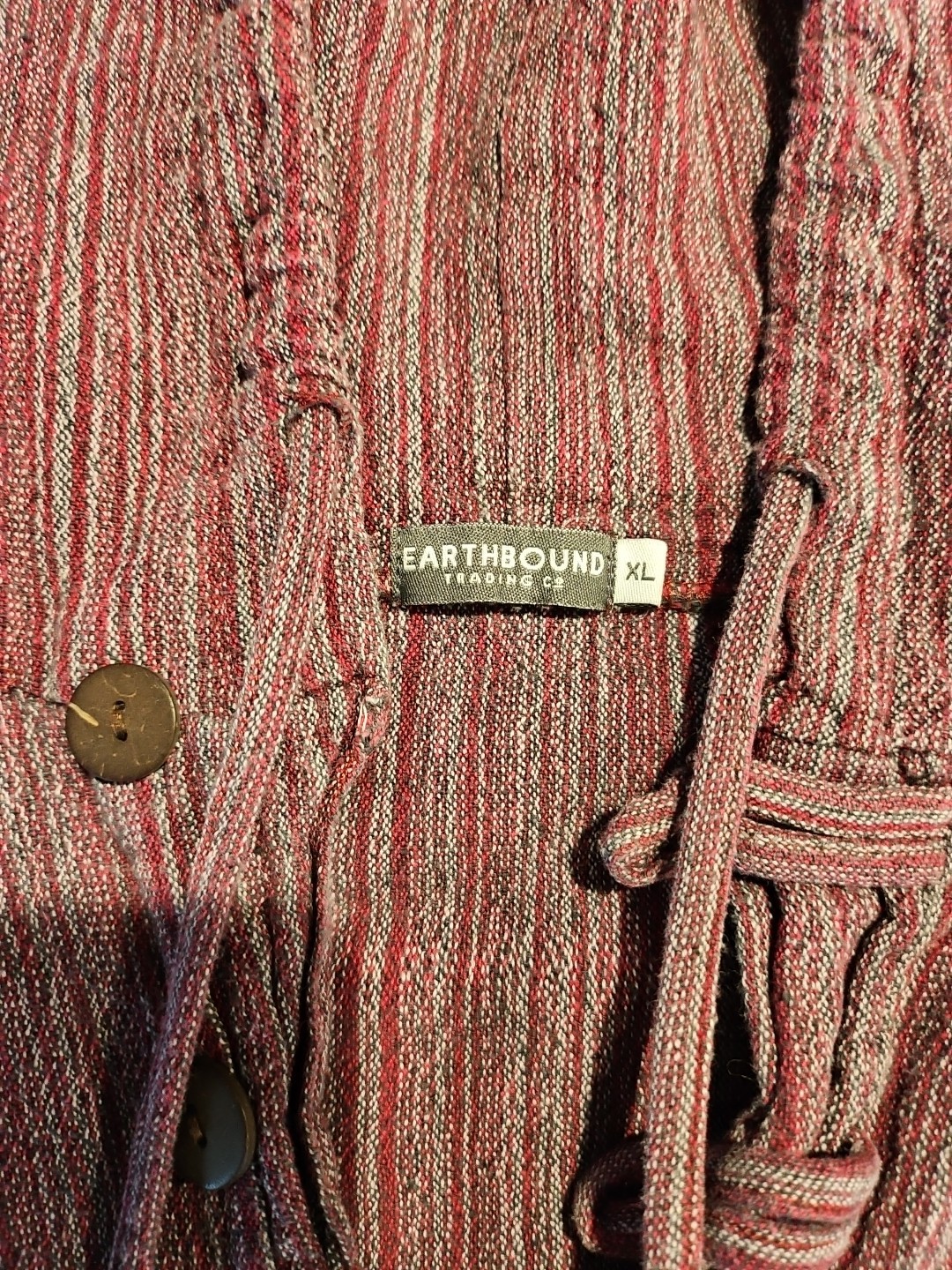 Women’s Pre-owned Earthbound Hooded Top, XL, 100% Cotton, Button Loop,…