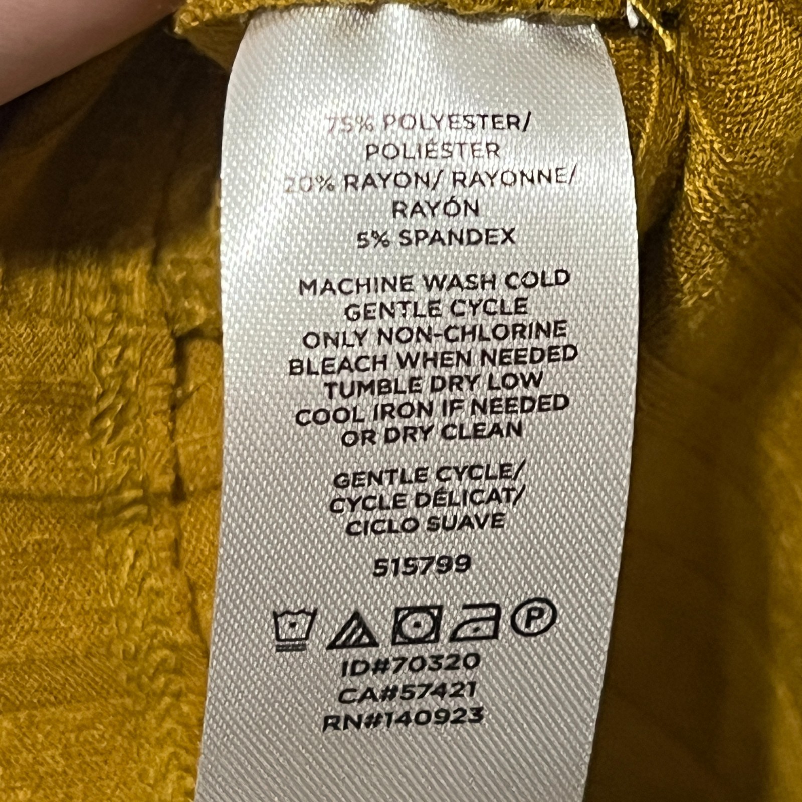 Loft Womens Sleeveless Cowl Neck Top S Lagenlook Asymmetrical Gold Yellow Flowy