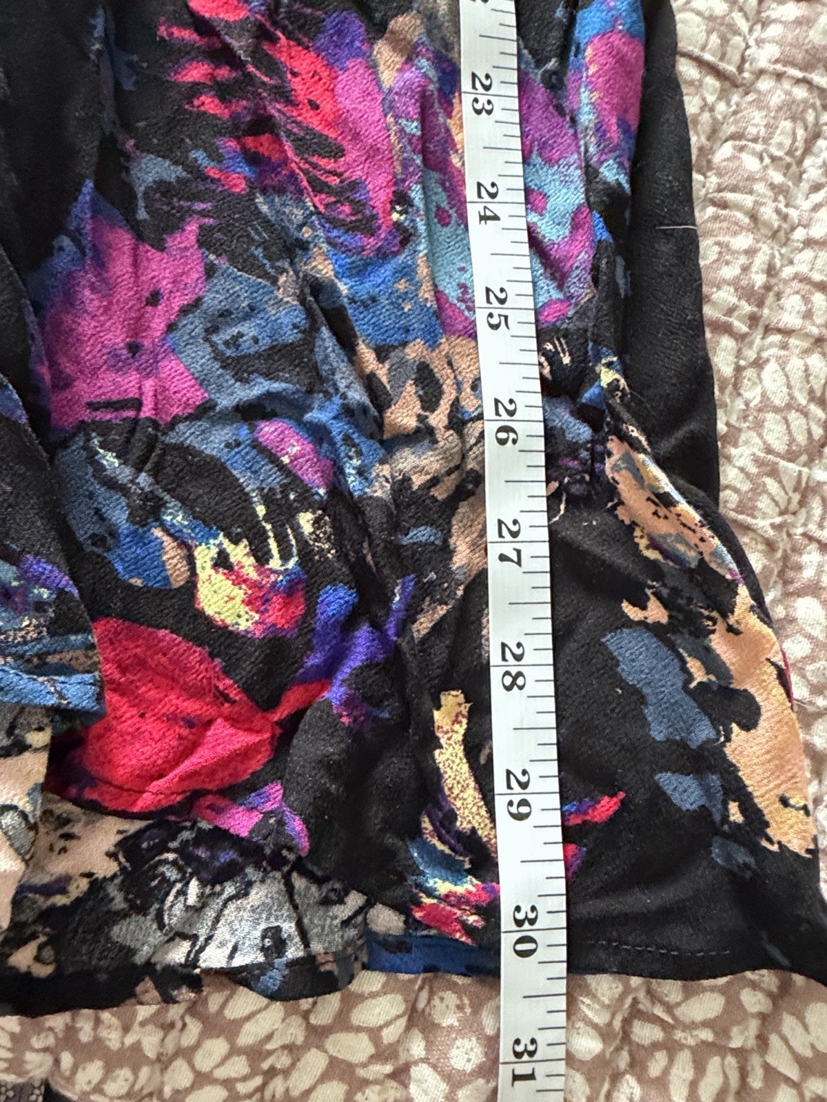 FREE PEOPLE Meadow Lark Black Floral Print Button Up Tunic Blouse Hippie Boho