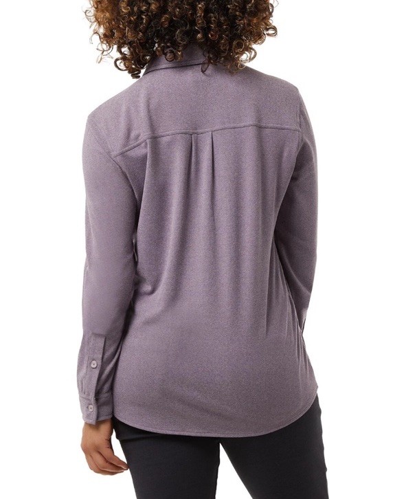 32 Degrees Ladies’ Soft Fleece Button Up Shirt PurpleXL 1815413 Purple NWT