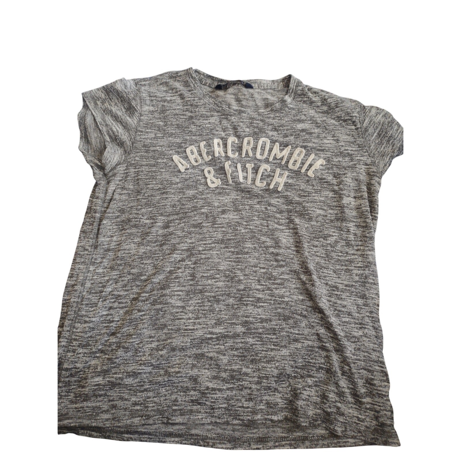 Abercrombie & Fitch Raised Embroidered Logo Baby Tee M Y2K Style Preppy Twee