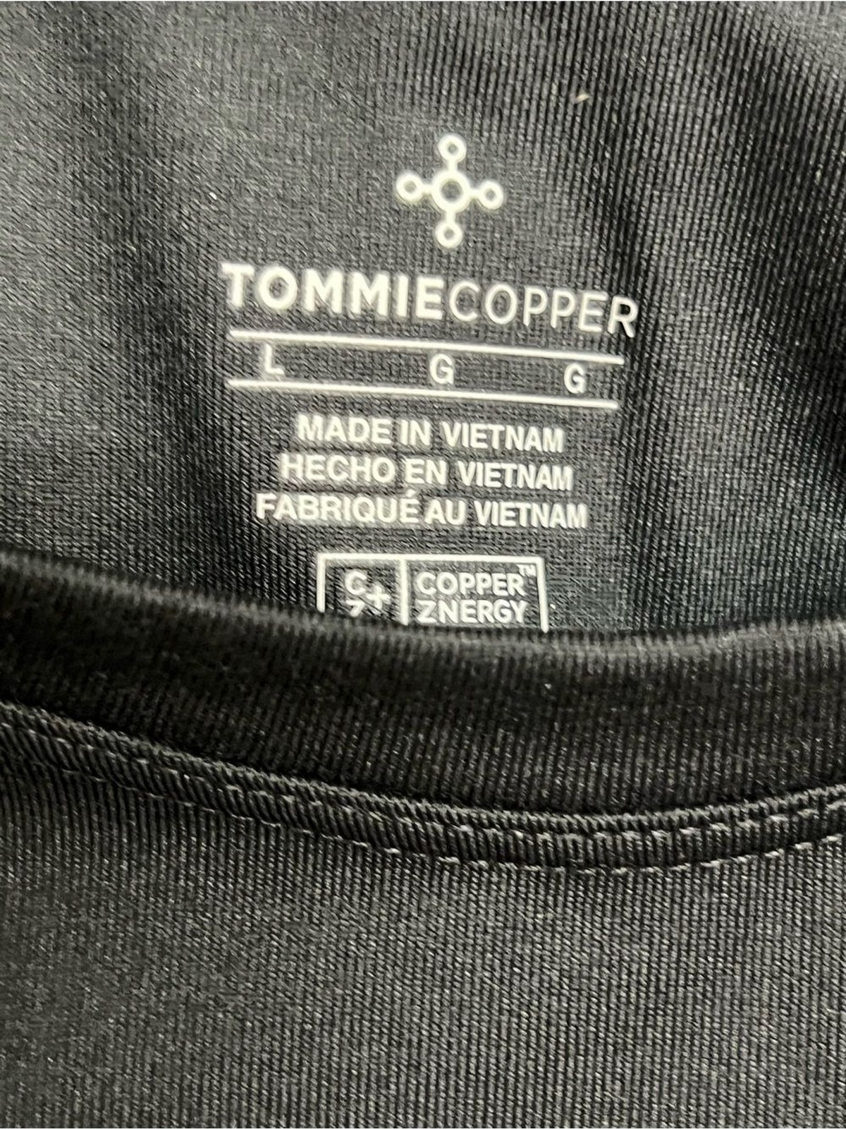 New Tommie Copper Long Sleeve Black Shoulder Support Performance Top Shirt