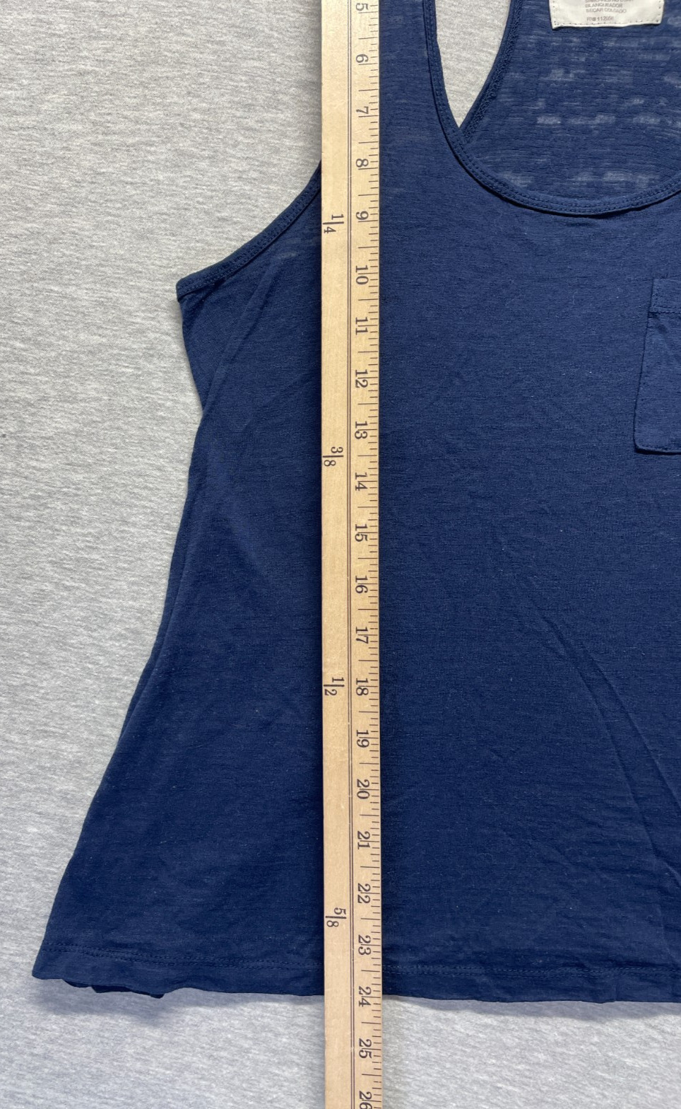 Zenana Outfitters Tank Top Women S Navy Stretch Lightweight Scoop Neck Racerback