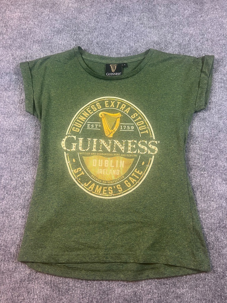 Traditional Craft Irish Guiness T-Shirt Womens Green T-Shirt Women’s Essentials