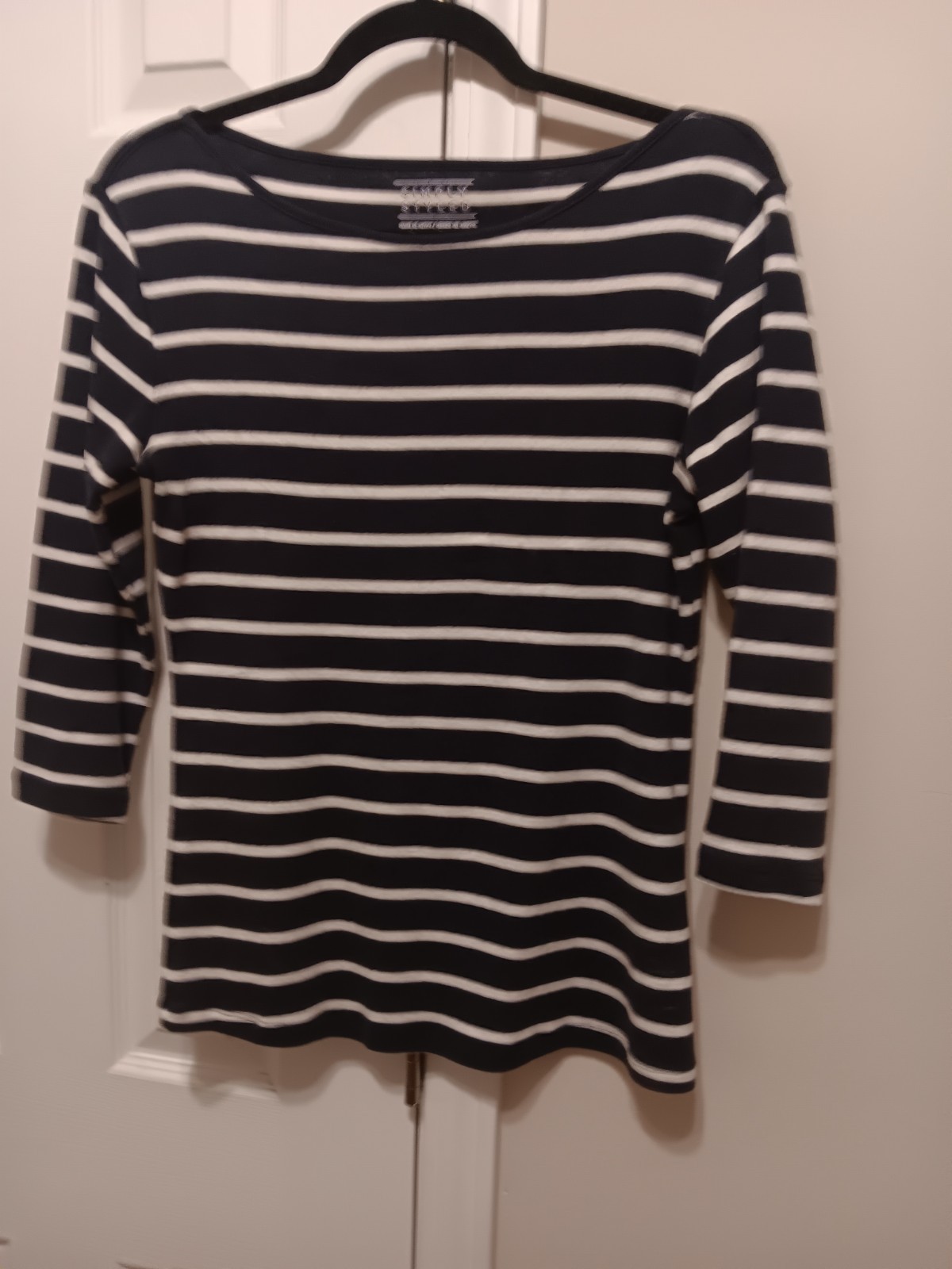 Simply Styled/ Womens / Size small/ Navy Blue & White striped/ Natuica style