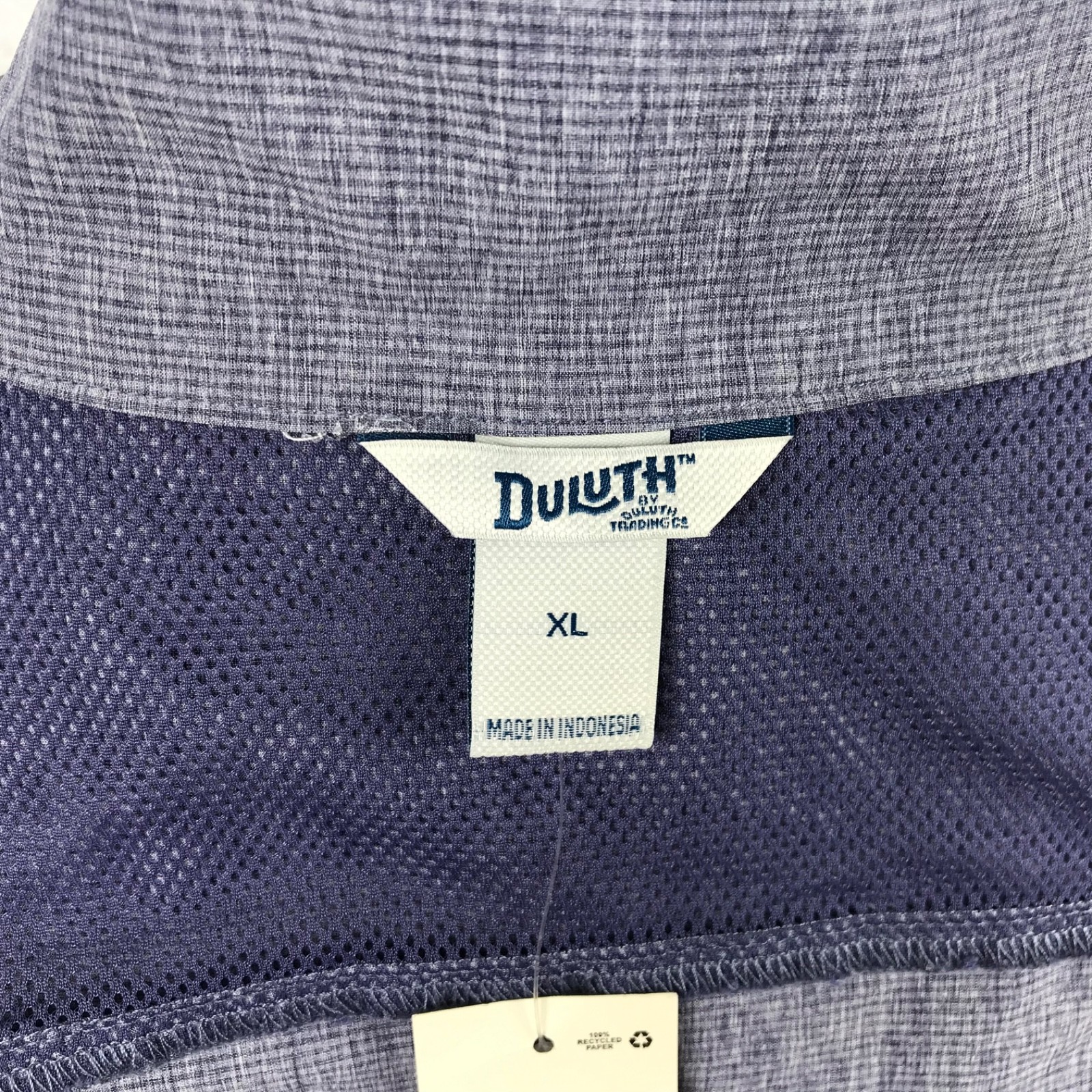Duluth Trading Sol Survivor Shirt Jacket Womens XL Blue Sun Protection NWT