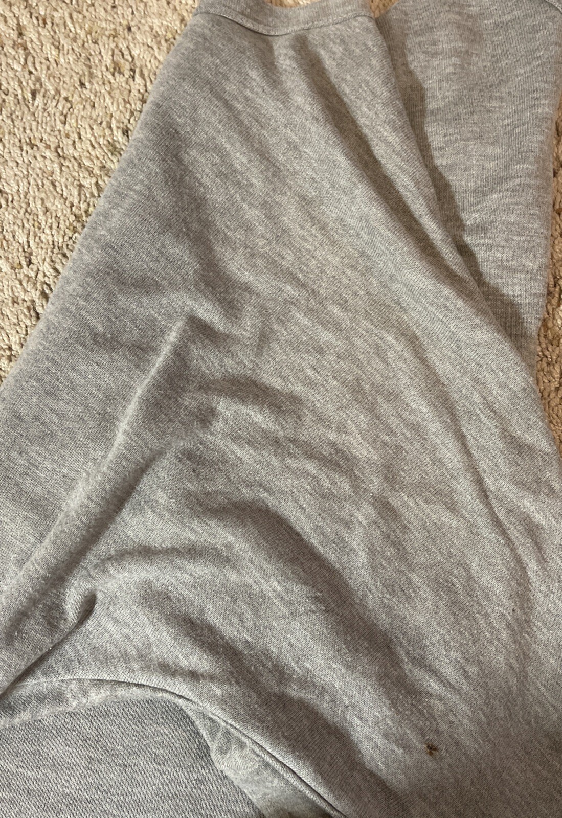 Poetry Boxy Crop Top “LOVE” Women’s Cropped Slightly Heather Gray Very Soft M-L