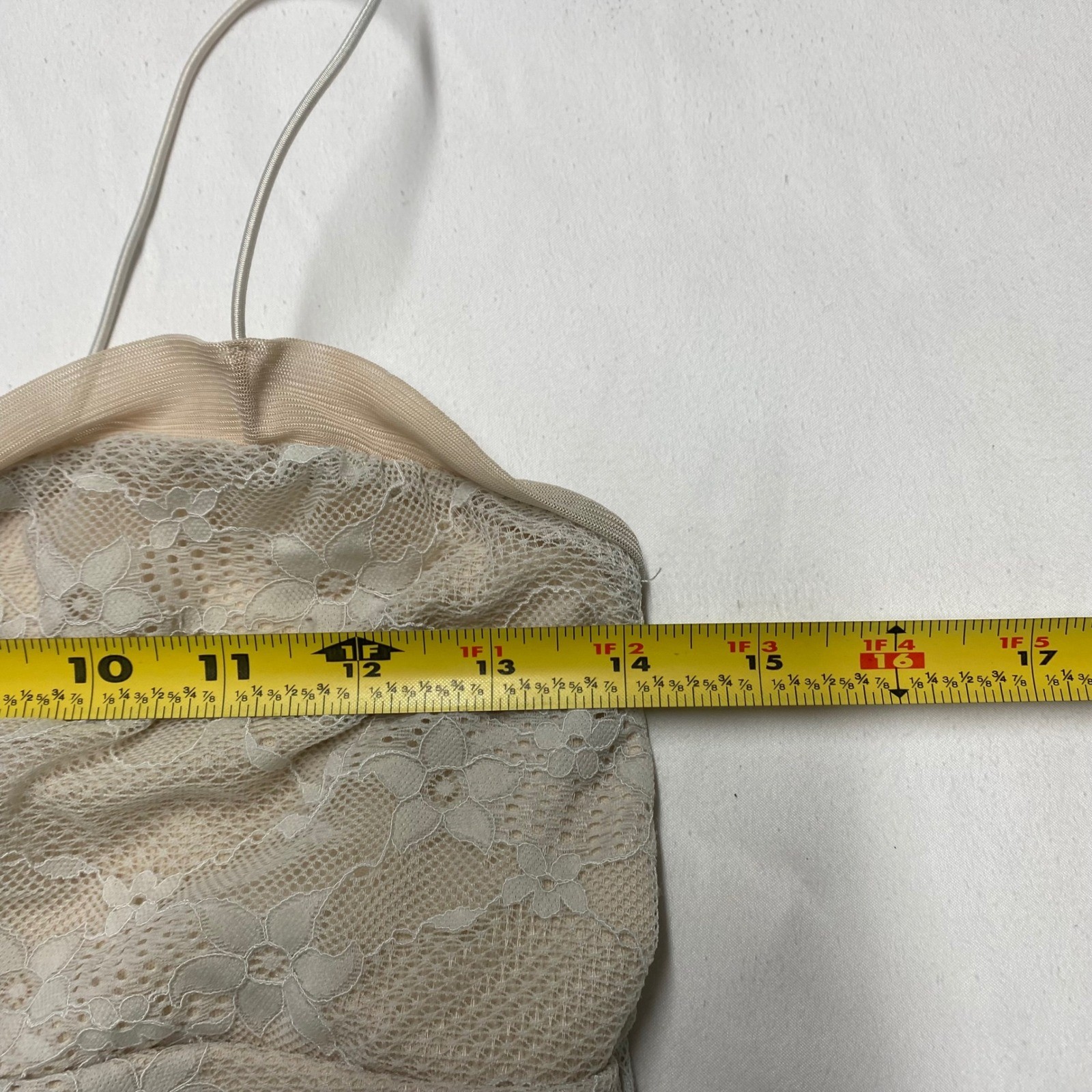 Wild Fable Cream Floral Lace Cami Top Sweetheart Bow Spaghetti Strap Medium