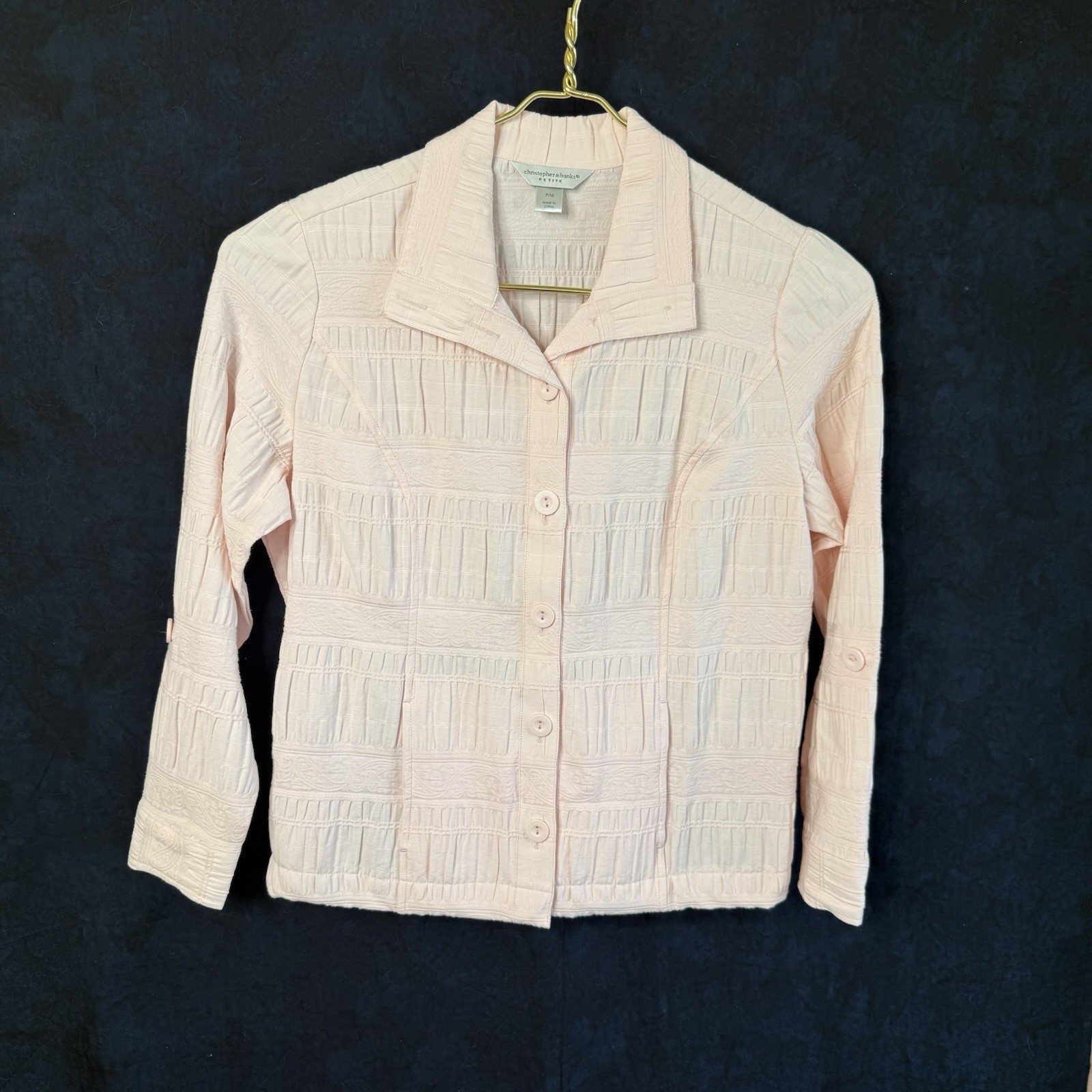 Christopher & Banks Women’s jacket/blouse. Lightweight w/4 pockets!