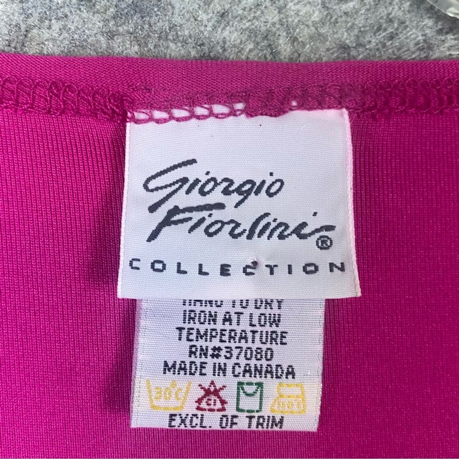 Giorgio Fiorlini Bright Pink Structured Sleeveless Top with Twist Front Size M