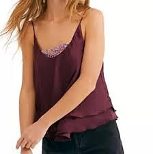 🔥FREE PEOPLE Intimately Turn It On Cami Plum Vetiver Bloom Size M S XS🔥