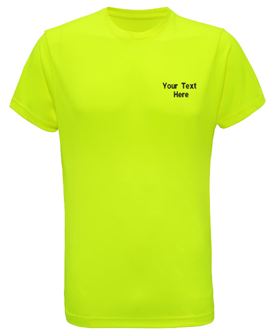 Personalised Embroidered Your Text TriDri Performance T-shirt Running Gym Gifts