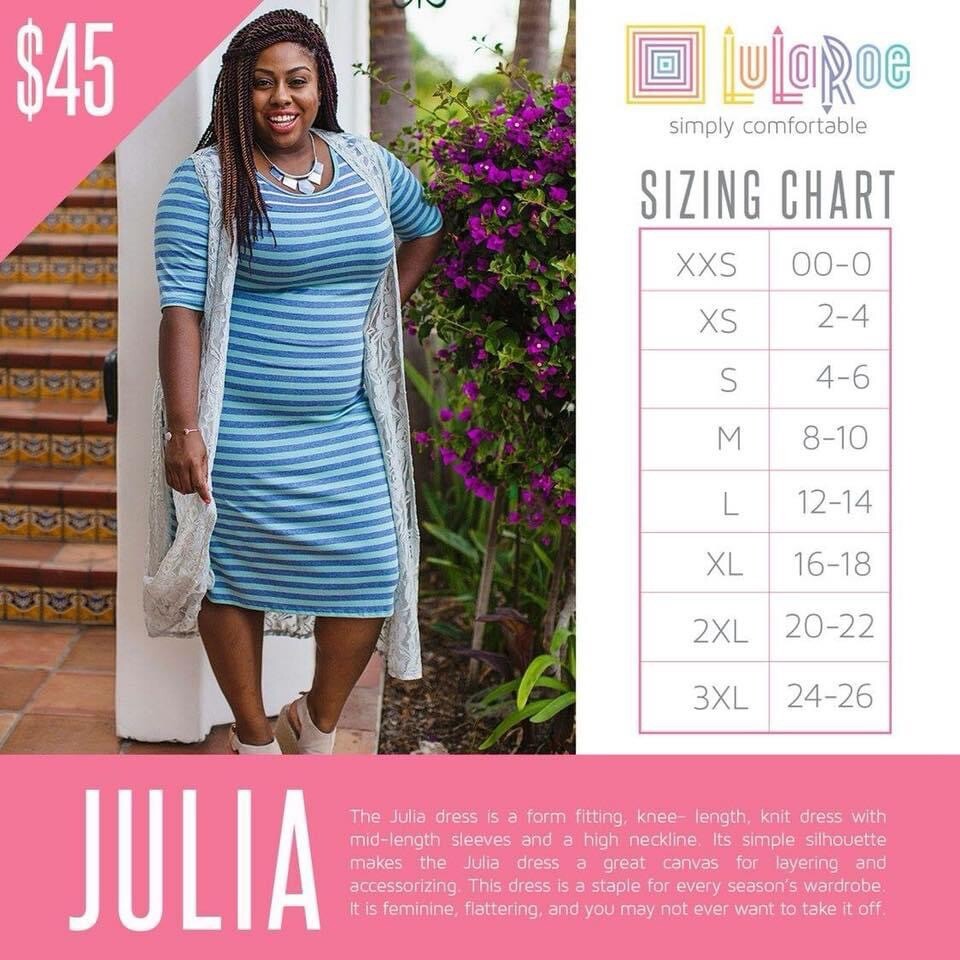 New! LuLaRoe S (Small) Julia Dress BNWT Vintage 1.0 Solid Gray w/ Mint Sleeves