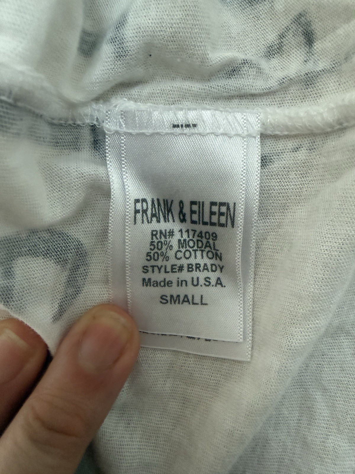 Frank & Eileen Cotton And Modal Logo Pocket Tee Shirt T Shirt Small NWOT #2
