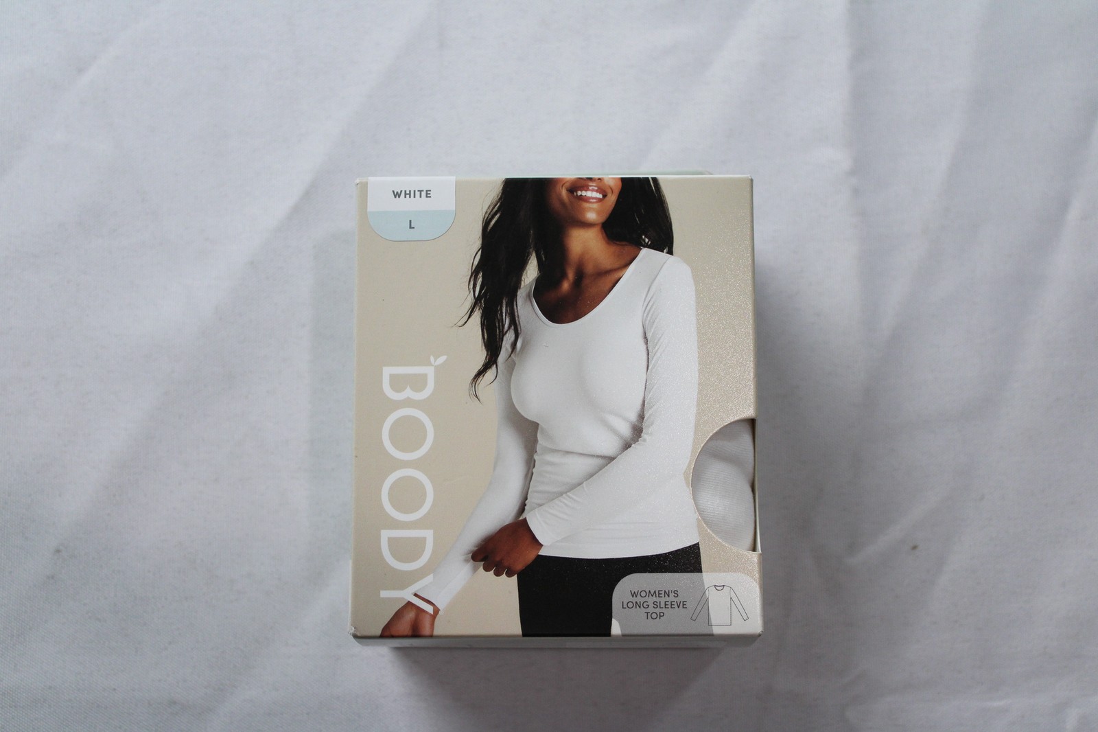 Boody Women’s Base Layer Long Sleeve Top AR8 White Large