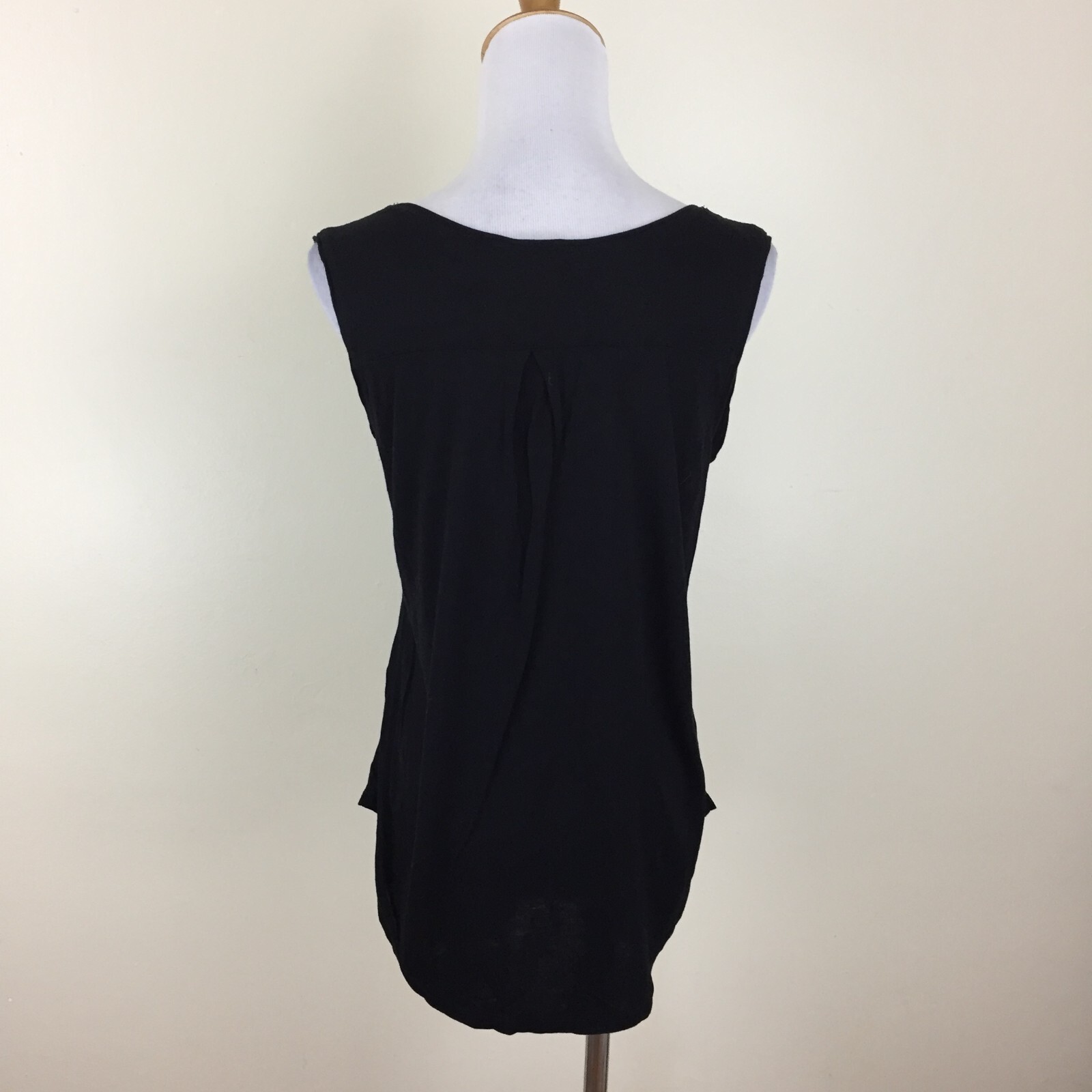 ZARA W&B Collection Men’s sz Small Black Silver Studded Shoulder Straps Top
