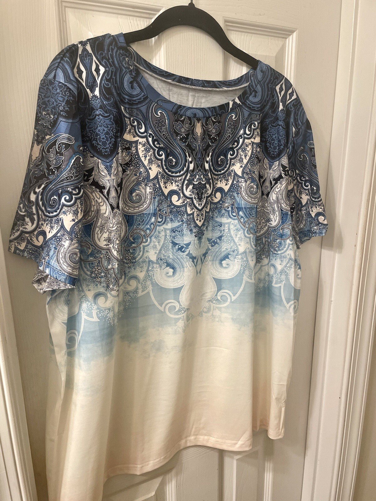 TWO Very Comfortable Pretty stylish Ladies Multi Color Ombré Hint Casual Tops.