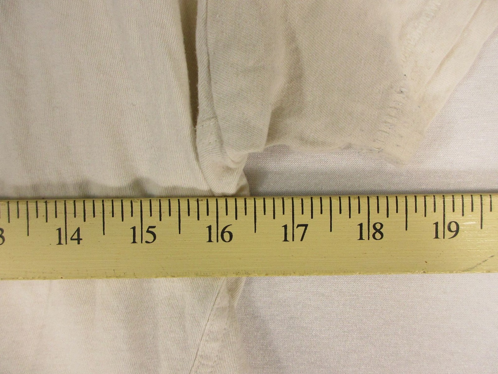 American Eagle Shirt Womens M 77 Graphic Short Sleeve Cream Distressed