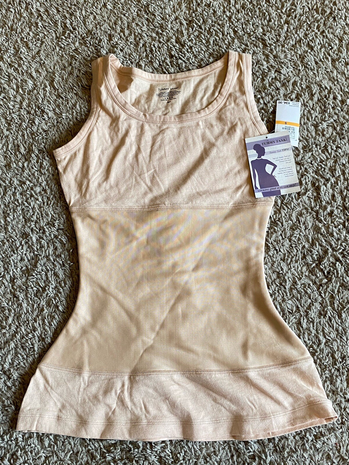 Tummy Tank Nude Color Size Small Medium Control Comfortable Shapewear