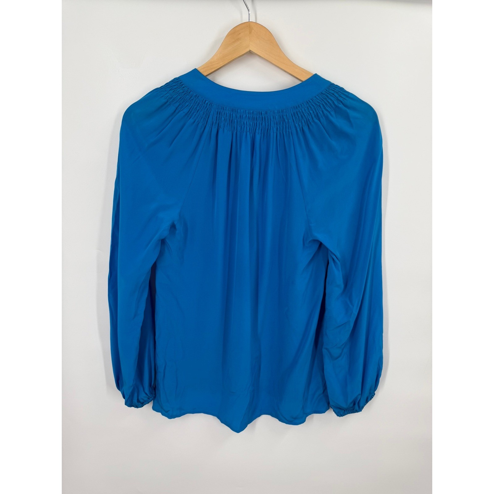 Lilly Pulitzer Silk Elsa Blouse Womens M Preppy Designer Luxury Old Money
