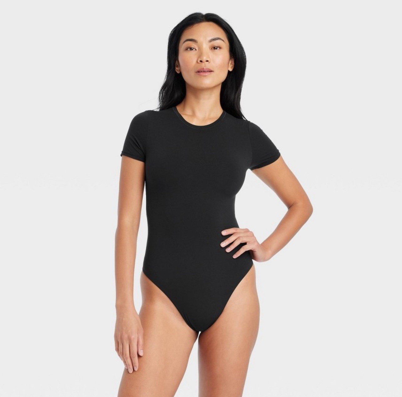 Auden Luxury Collection 4-way Stretch Fully Lined Black Bodysuit Women’s XL NWT