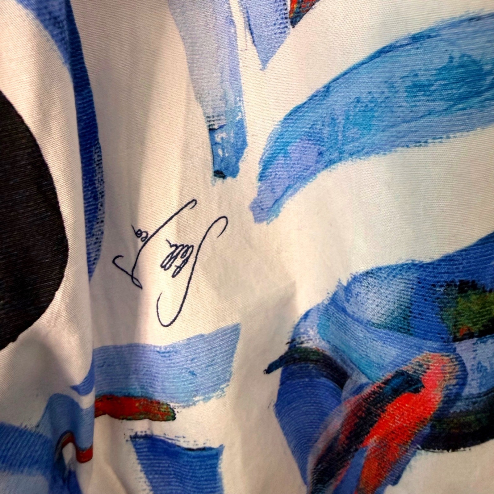 STELLA JEAN Abstract Art Print Button-Front Blouse | IT 40 (US 4)