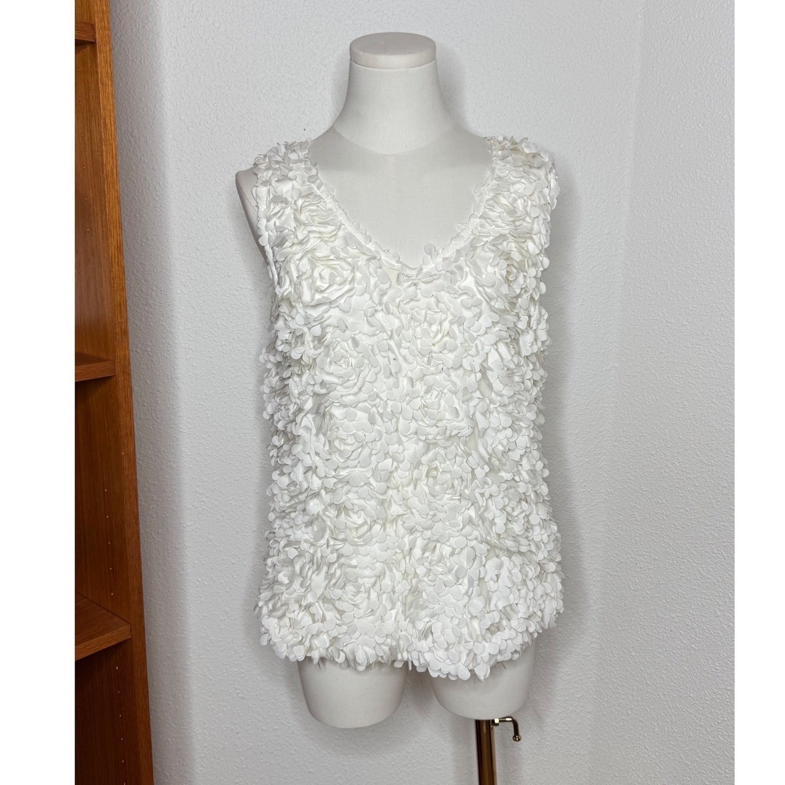 White Floral 3D Petal Applique – Balayage Milano