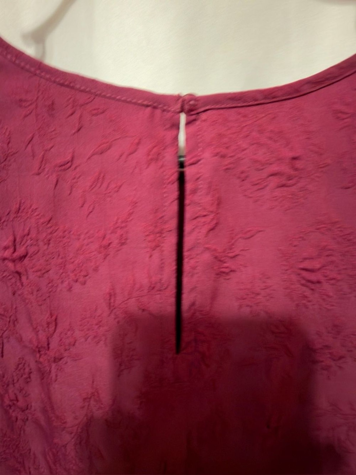 Ted Baker Magenta Brocade Jacquard puff sleeve Womens XL