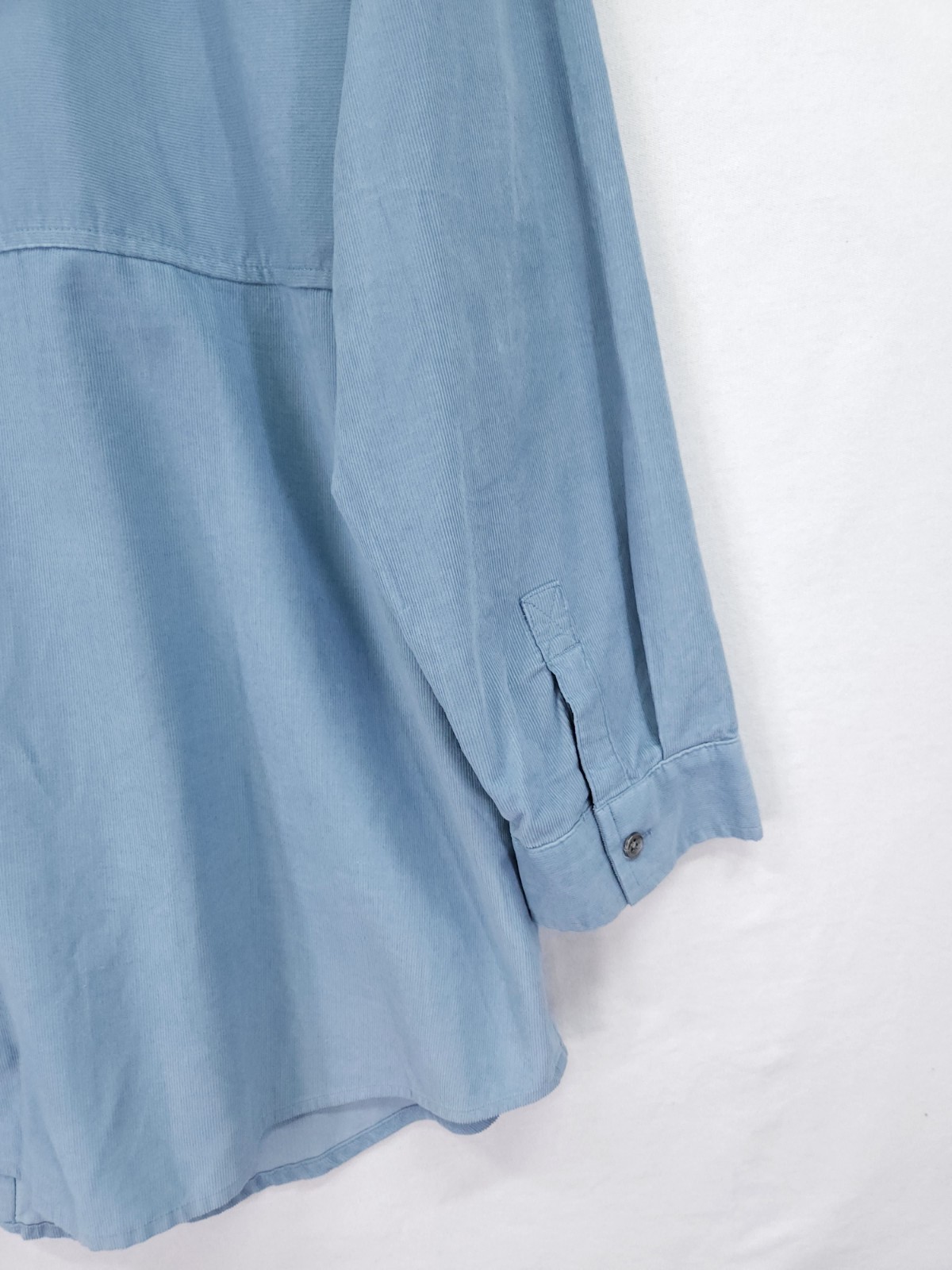 J. Jill Corduroy Pullover Tunic Shirt Womens XL Dusty Blue Long Sleeve Lagen