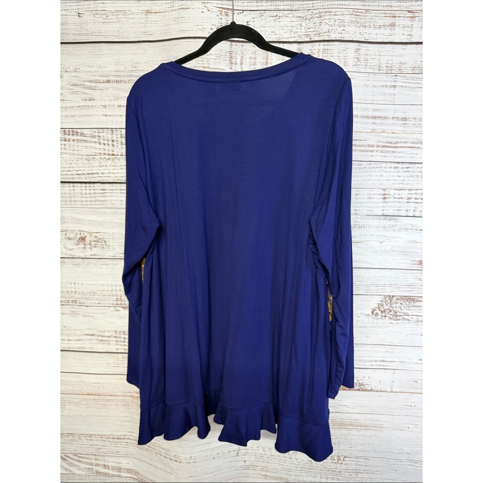 Logo Lavish by Lori Goldstein Embroidered Tunic Top XL