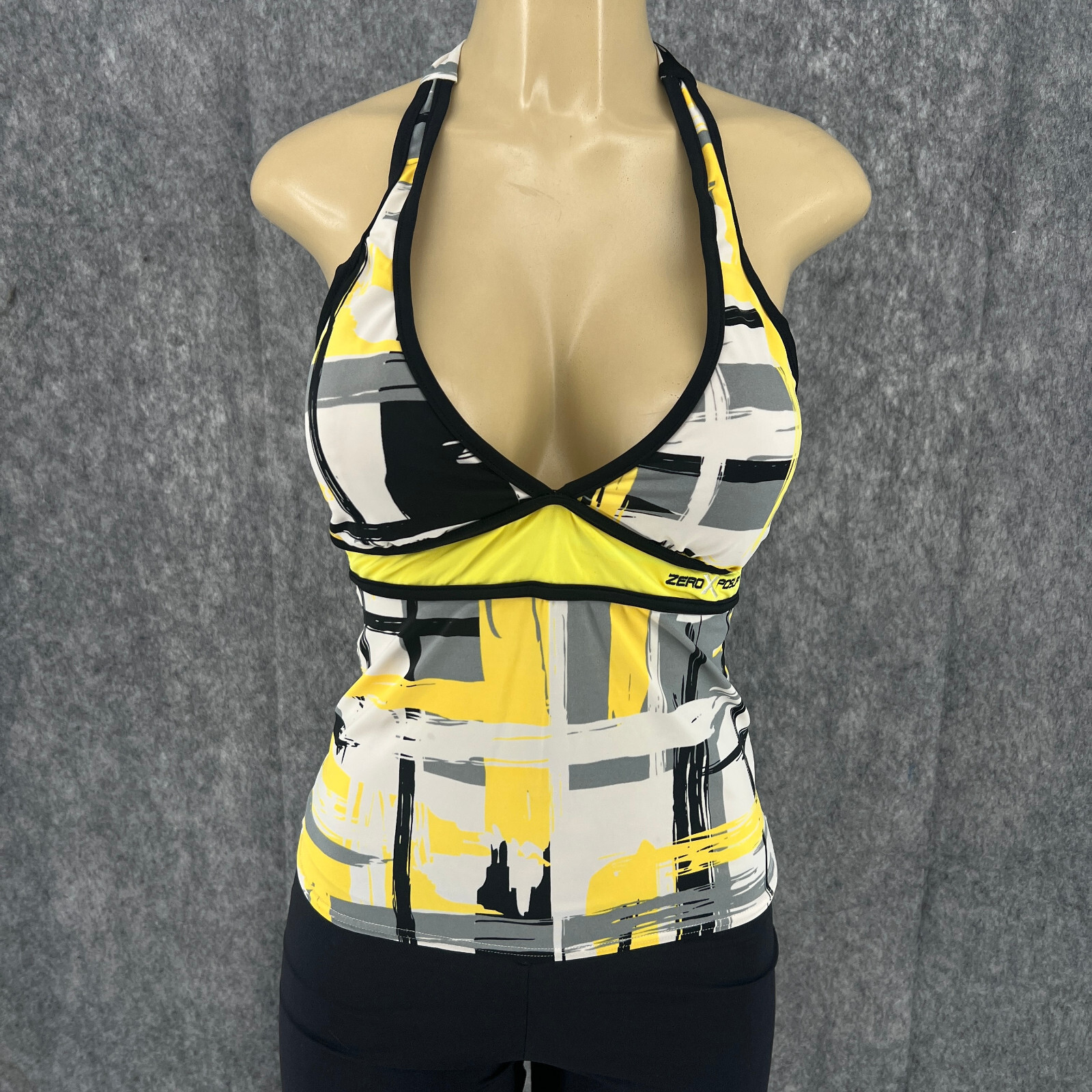 Zero X Posur Women Colorful Sleeveless Halter Neck Multicolor Beach Party Top 8