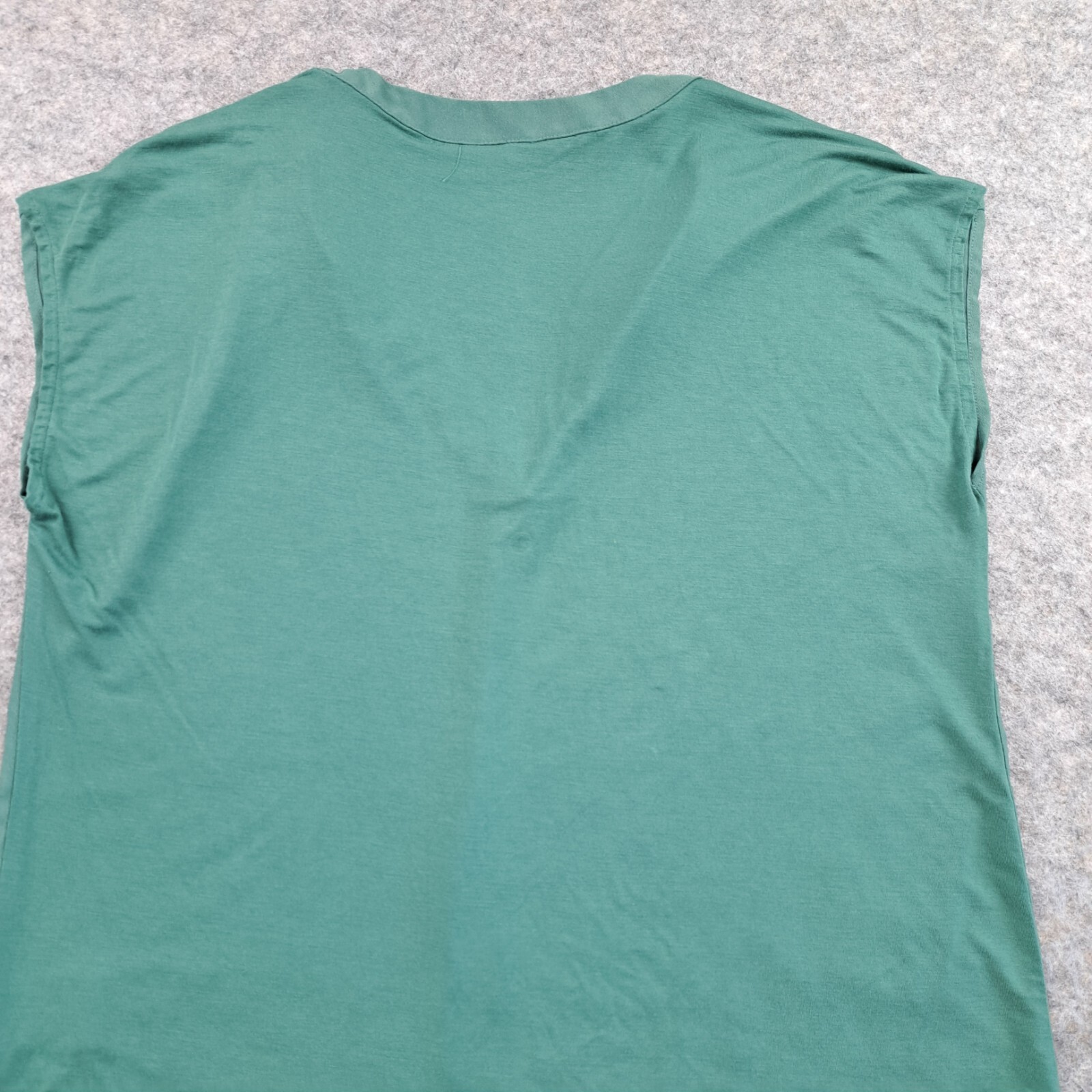 Banana Republic Shirt Womens Small Green Dolman Sleeveless Top V Neck