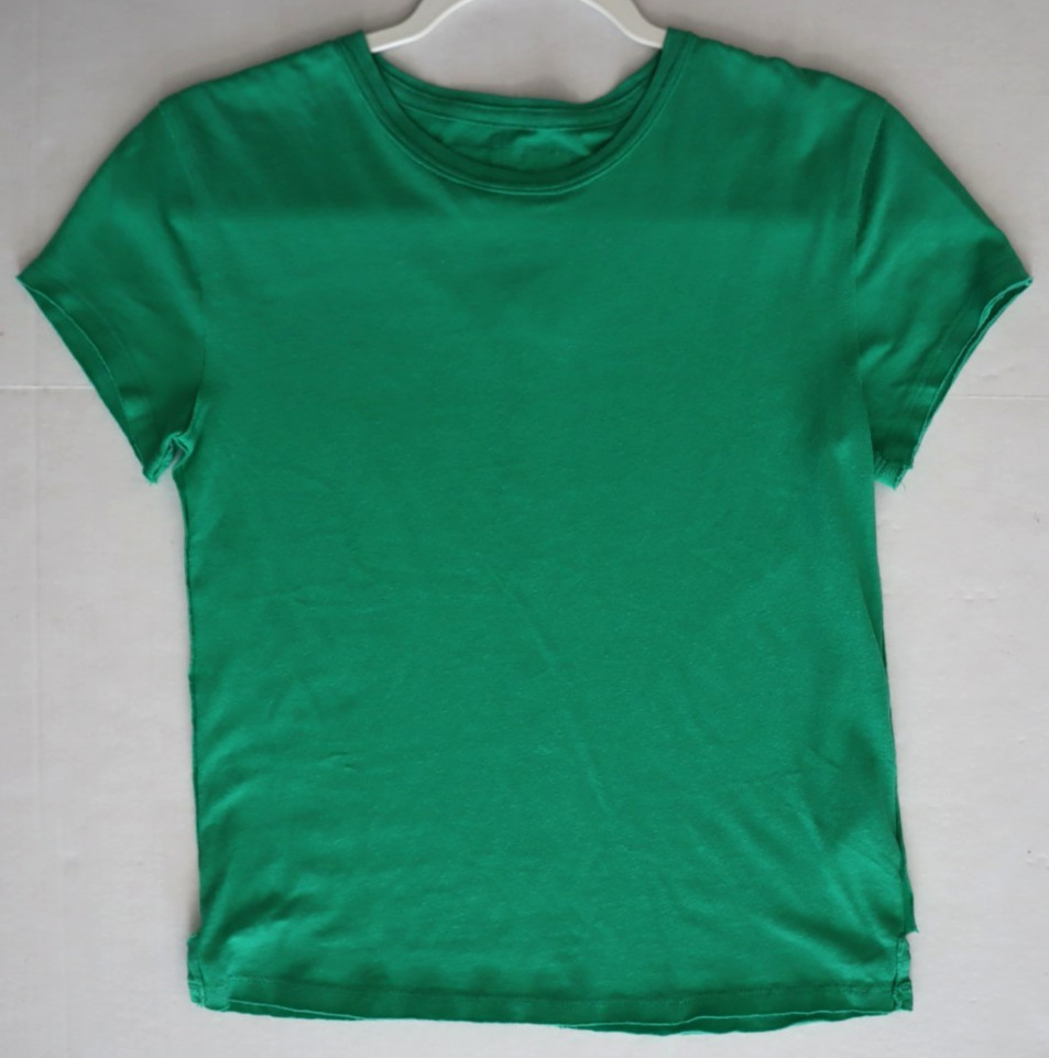 We The Free x Free People OB2182390 Women Sz XS Green Relaxed Slim Fit Nova Tee