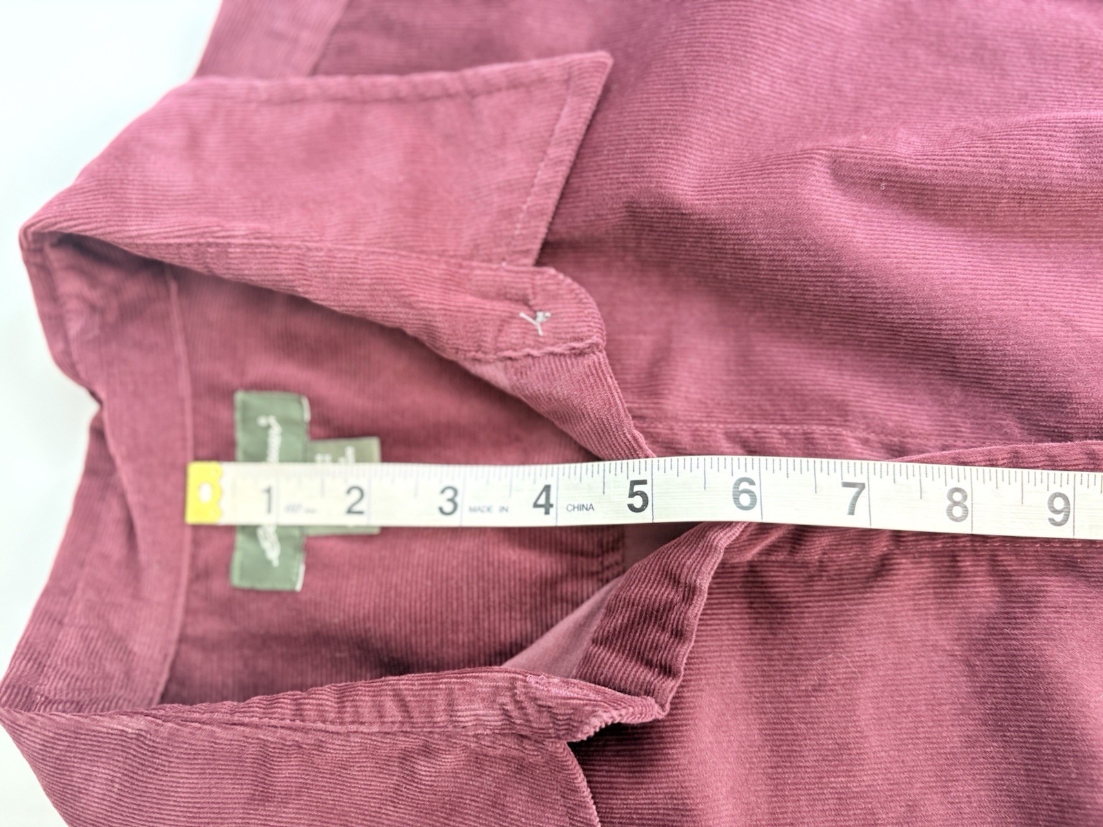 Eddie Bauer Women’s Corduroy Blouse Sz XL Maroon Red Casual Comfort Classic